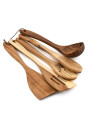 UTENSILIOS MADERA ACACIA SET X5 MARRON