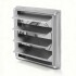 Rejilla Veneciana Ventilación Acero Inoxidable 185 x 185mm / Ø15cm Rejilla Veneciana Ventilación Acero Inoxidable 185 x 185mm / Ø15cm