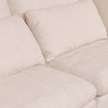 SOFÁ C/CHAISE Y FUNDAS DESMONTABLES 3 CUERPOS TELA-PREMIUM NATURAL-BEIGE MOMA NATURAL