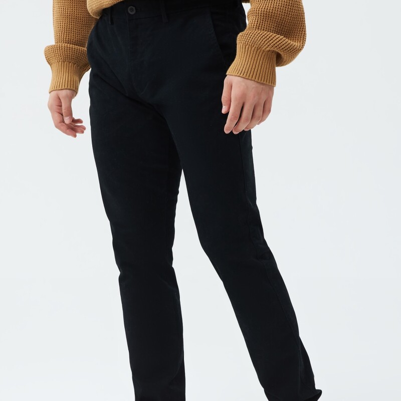 V-ESSENTIAL KHAKI SKINNY FIT TRUE BLACK