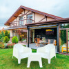 Set de 2 Sillas Skarpo + Mesa de exterior Blanco