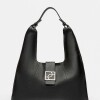 Bolso Signature en cuero graneado Negro