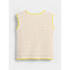 SL COTTON CROCHET TANK - HEART IVORY FROST