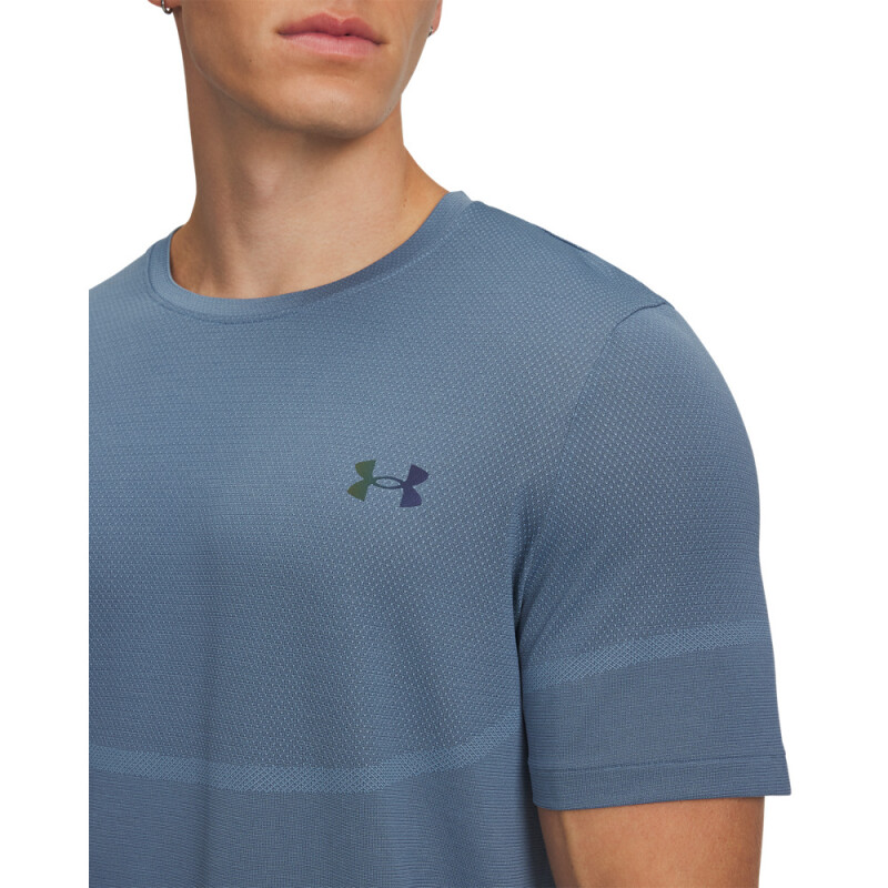 UA Vanish Elite Seamless SS-ORG BLU-418