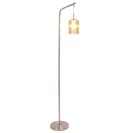 LÁMPARA DE PIE METAL-Y-VIDRIO NATURAL-BEIGE LF95579