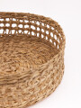 BANDEJA REDONDA TEJIDA MARRON