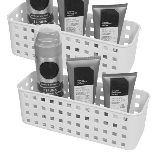 ORGANIZADOR QUADRATTA 27X11X8 CMS BLANCO BLANCO