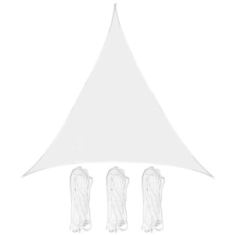 Lona Toldo Vela Triangular Filtro Uv 3,6m Sombra Blanco
