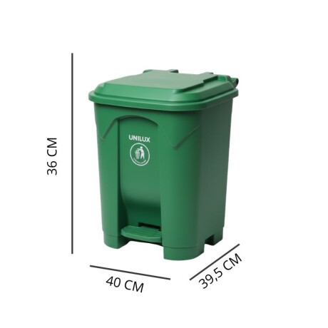CONTENEDOR DE BASURA 30 LITROS Contenedor de Basura 30 Litros Verde