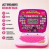 Mini Laptop Educativa Bilingüe con 52 Teclas Rosa 1