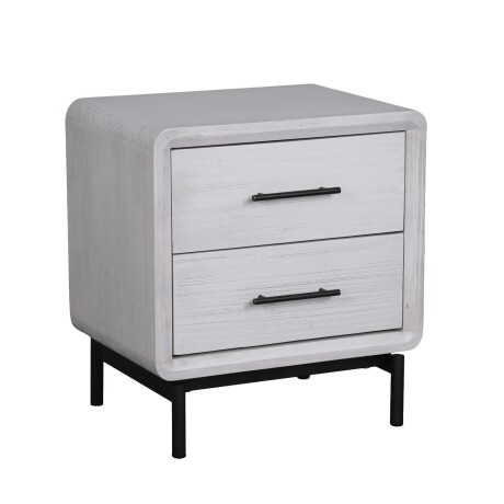 MESA DE LUZ 1 CUERPO MADERA BLANCO WESTBROOK