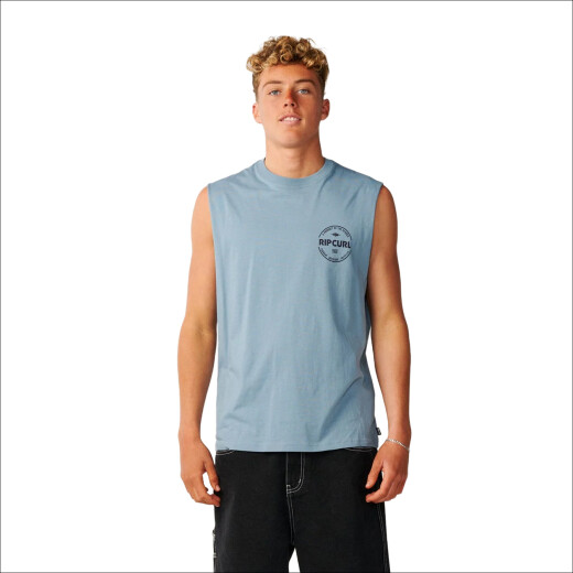 Musculosa Rip Curl Staple Muscle - Celeste Musculosa Rip Curl Staple Muscle - Celeste