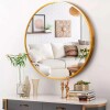 Espejo redondo de pared Lumax Diámetro 50cm Dorado