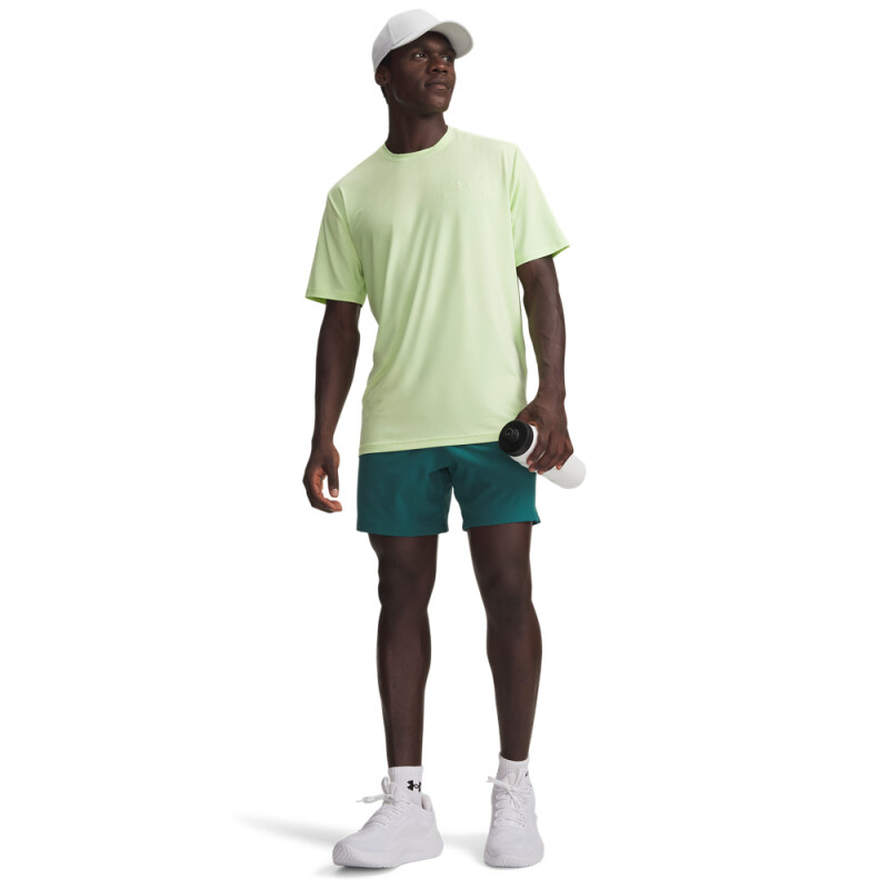 UA Vanish Woven 6in Shorts-RED GRN-338