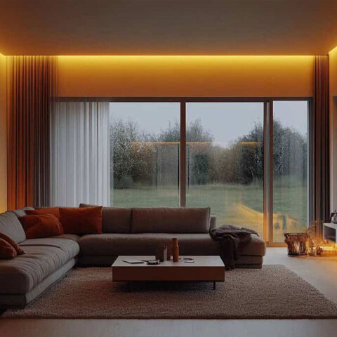 Cinta tira LED IP65 5m 24V 63W cálida 110° ZU0782