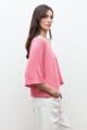 Sweater oversized rosado melange