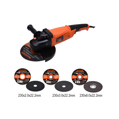 AMOLADORA 9 230MM 2200W INDUSTRIAL HARDEN +DISCO C/METAL ++ N/a