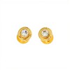 Abridores Zirconia blanca-Oro 18k-Piedra Zirconia-AB9504 conpiedra