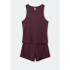 PIJAMA SM FEM VERMELHO ESCURO