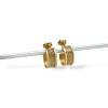 Caravanas Aros Esclava con borde - Oro bajo - Sin piedra - CA8004 sinpiedra