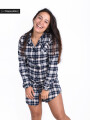 PIJAMA FLOR AZUL