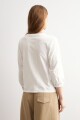 Remera mangas poplin blanco