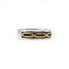 Anillo Union Infinita - Plata y Oro- Sin Piedra-AN5971 sinpiedra