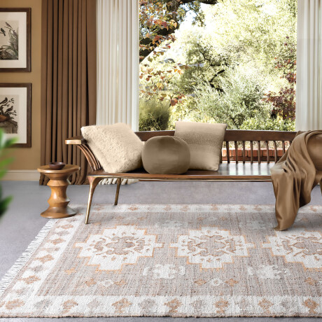 ALFOMBRA NATURAL/BEIGE YUTE ITABERA