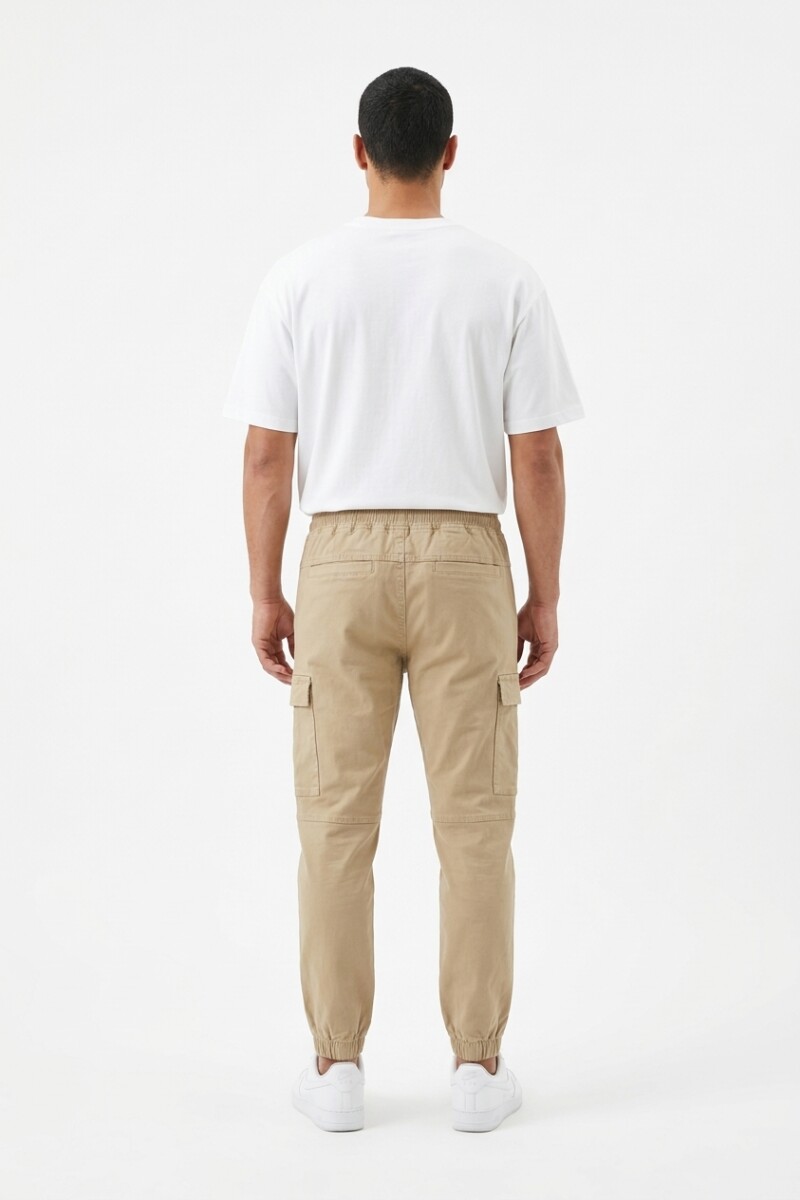Pantalon jogger cargo KHAKI