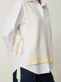 CHALECO QYRA BEIGE CLARO