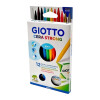 Ceras Giotto Strong x12 con Sacapuntas y Goma Ceras Giotto Strong x12 con Sacapuntas y Goma