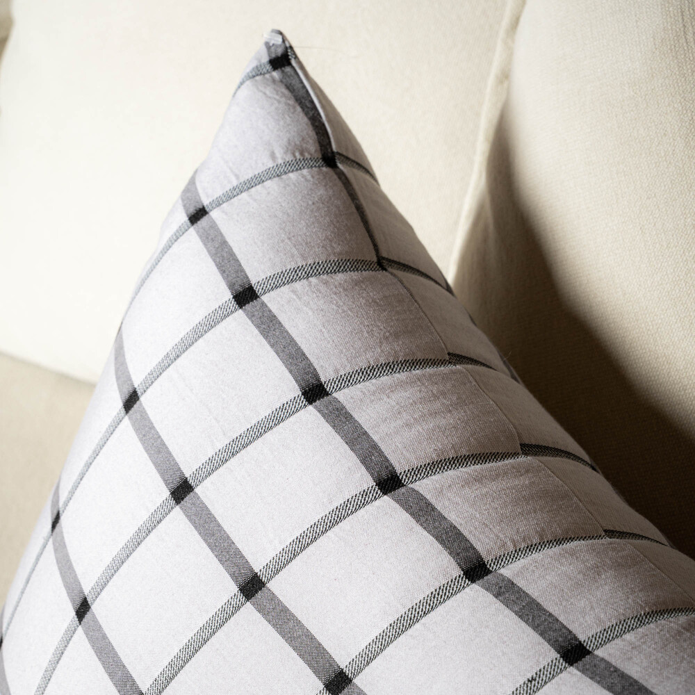 funda almohadón tulipán, gris funda almohadón tulipán, gris