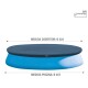 INTEX COBERTOR LONA PARA PISCINA INFLABLE DIÁMETRO 4.57 METROS Intex Cobertor Lona Para Piscina Inflable Diámetro 4.57 Metros
