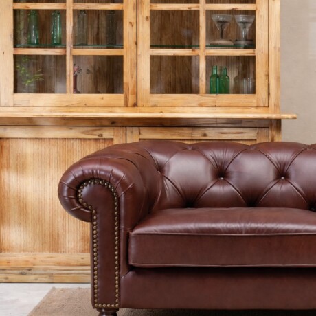 Sillón Cuero Liverpool 3 Cuerpos U