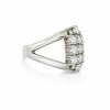 Anillo Cuadrado Zirconias . Plata 925 - AN4744 sinpiedra