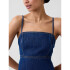 V-JUNE DENIM SL DRESS - MINI MEDIUM WASH