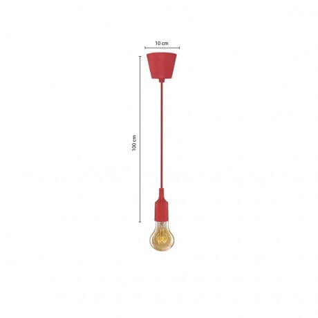 ACDC271 Luminaria Colgante De Techo Colorful Rojo