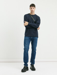 520682 T-SHIRT HARRINGTON LABEL Azul Oscuro
