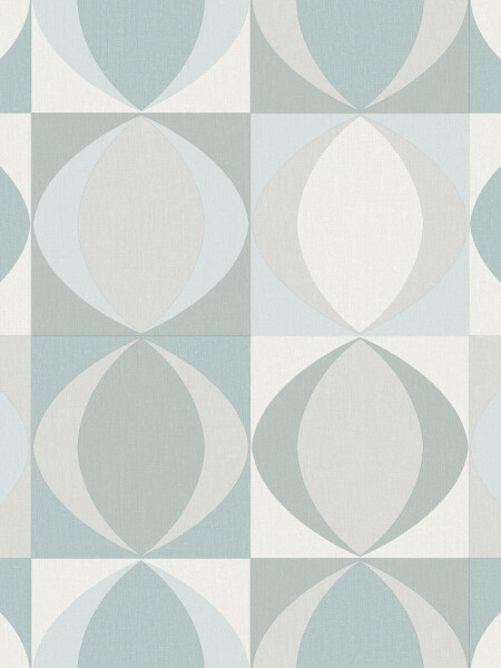 COLECCIÓN BLUEBELL - ARCHER LIGHT BLUE LINEN GEOMETRIC - N/A