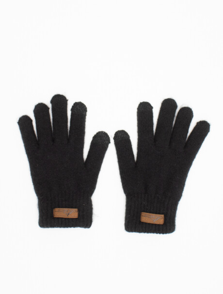 Guantes Tejidos Negro