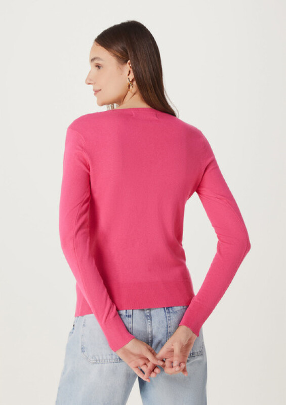 BLUSAO FEM ROSA MEDIO