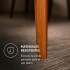 Mesa Comedor ComboHome Petra Premium 160x90 Cm Madera Vidrio Marrón 1