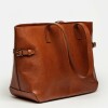 Bolso Sophie en cuero curtido natural Cuoio