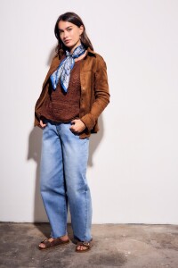 Camisa Gamuza Vegana Camel