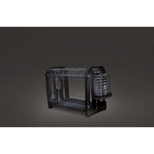 ESCURRIDOR DE PLATOS DOBLE NEGRO MAGGIORE NEGRO