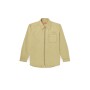 Camisa Para Hombre S-Alias-Zip Beige