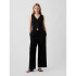 V-LINEN VEST BLACK 1