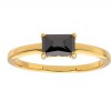 Anillo Solitario-Plata rodinada con micra oro 18k-Piedra Onix- AN2017 conpiedra