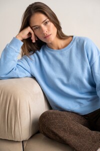 Sweater Algodón Celeste