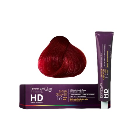 Bonmetique Tinta HD Professional 100gr N°5.60 Rojo Intenso